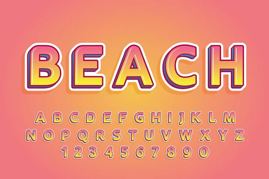 Beachy Fonts