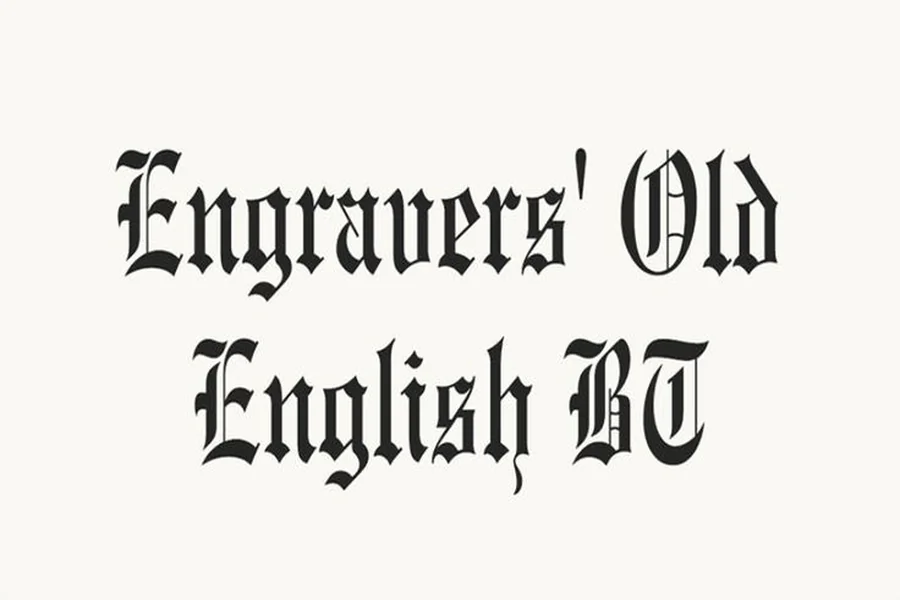 Engravers Old English Font