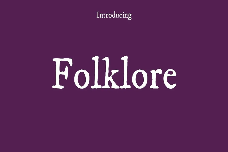 Folklore Font
